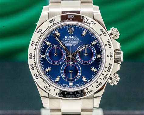 Rolex daytona watch blue face